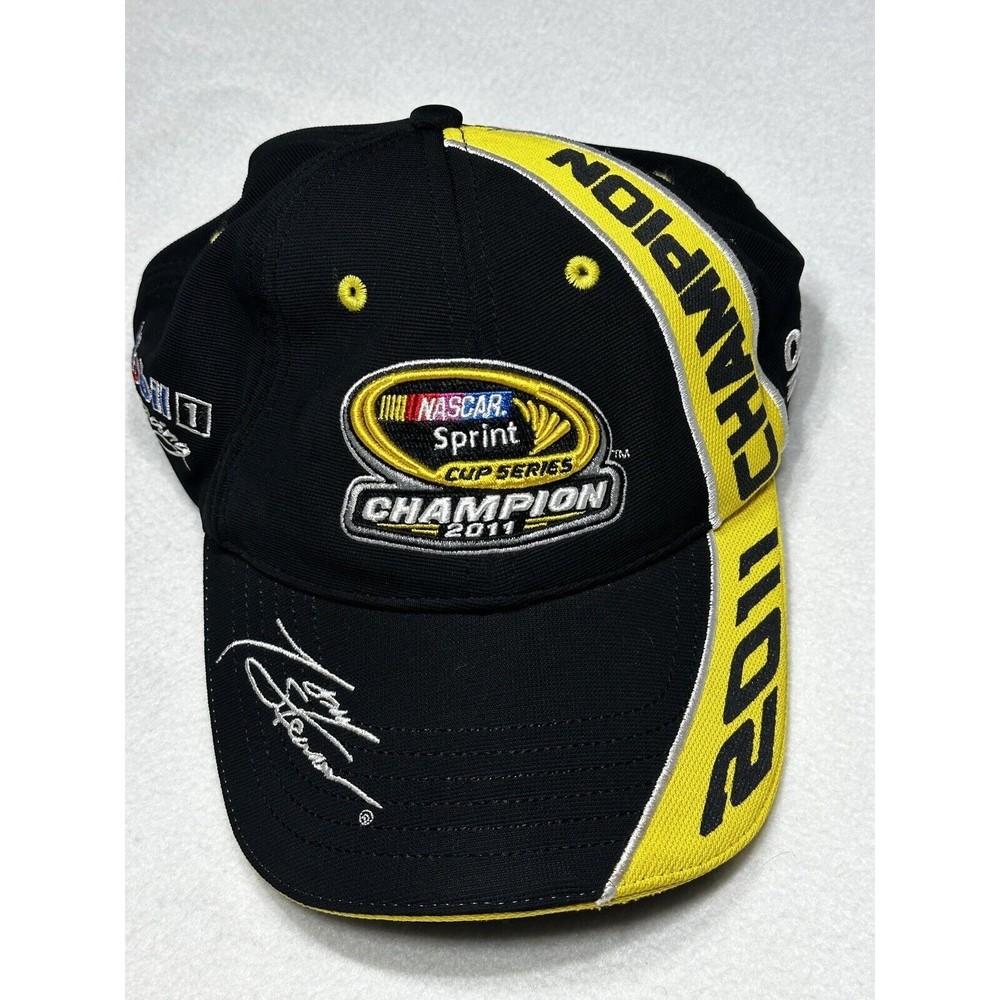 Used 2011 Nascar Sprint Cup Series Champion Hat - Tony Stewart 3x Champ